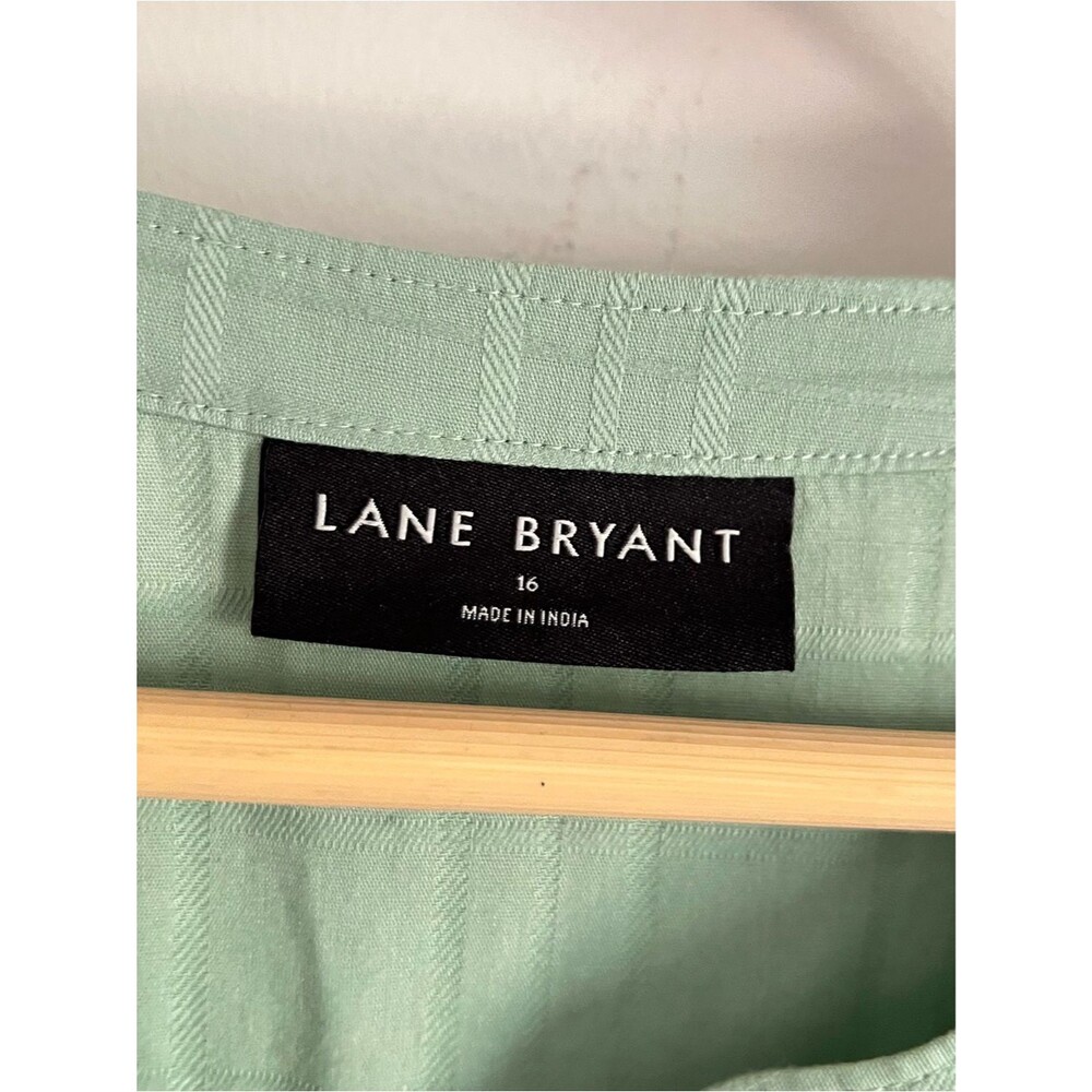Lane Bryant NWOT Plus Size 16 Split-Neck 100% Cotton Long Sleeve Pintuck Dress - Picture 3 of 8